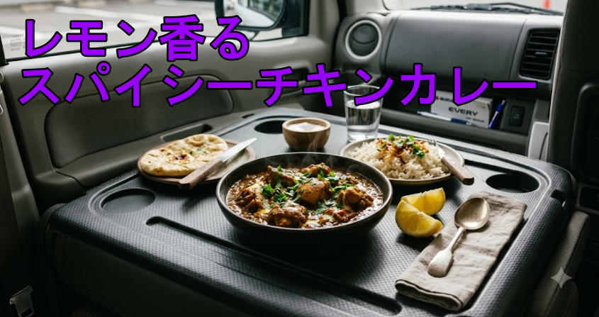 【車中飯のロマン】レシピは門外不出！？夫婦で愛する「あのレモンチキンカレー」をエブリイの秘密基地で再現したい計画